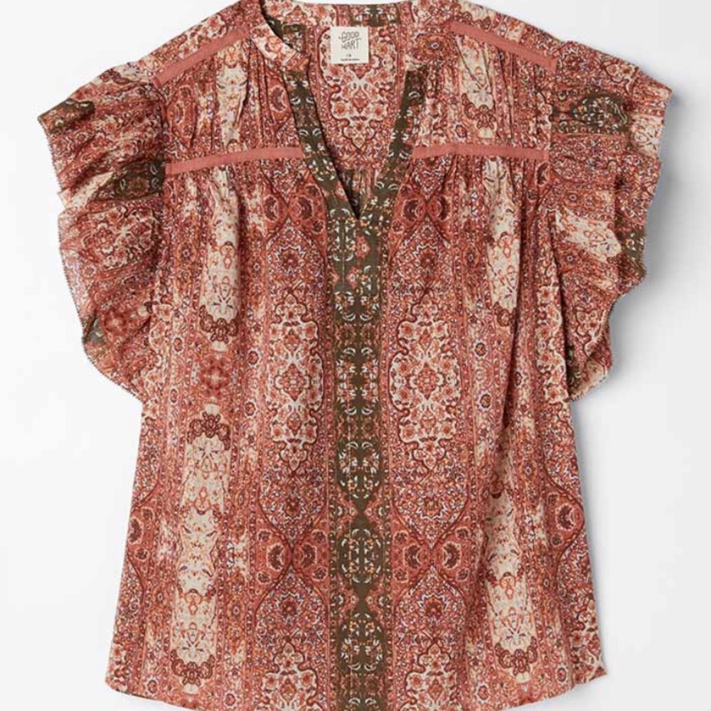 NWT! Matilda Jane Good Hart Style Charm Top L
